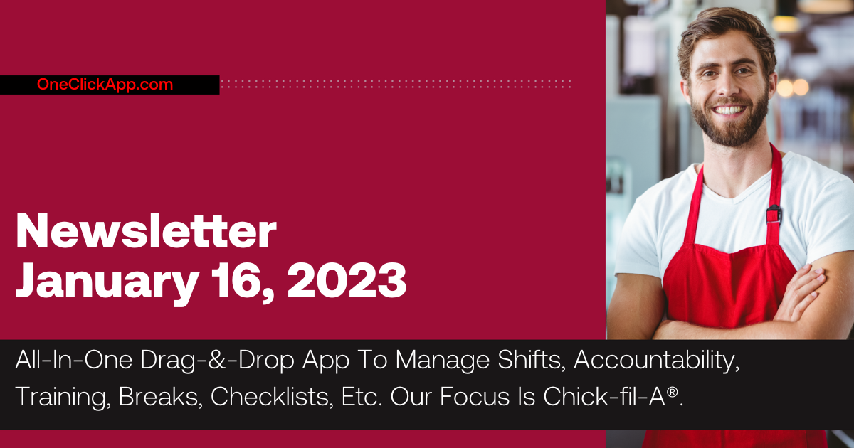 Newsletter January, 2023: V 3.0, Accountability, Checklists & More Updates