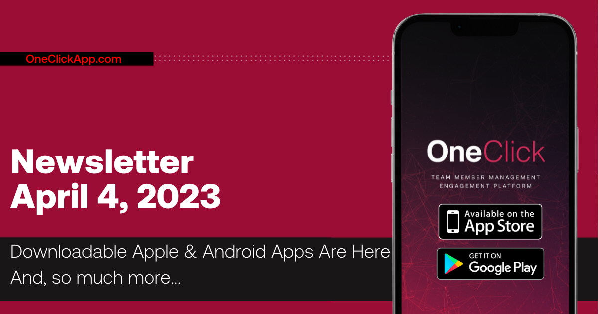 Newsletter April 4, 2023: New Apple & Android Apps + Exciting Features